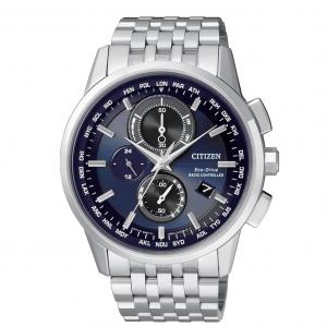 Orologio uomo CITIZEN Ecodrive Radiocontrollato blu acciaio AT8110-61L - gallery