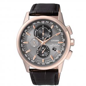 Orologio uomo CITIZEN Ecodrive Radiocontrollato PVD rosa AT8113-12H - gallery