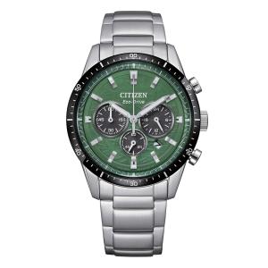 Orologio uomo CITIZEN T9 Crono Collezione OF verde CA4624-56X 