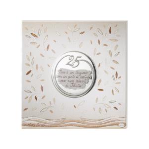 Pannello decorativo 25esimo Anniversario Nozze d argento