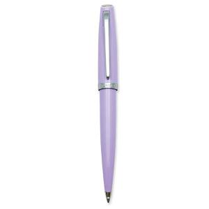 Penna a sfera resina color Ametista finiture Cromate Aurora Style Resin con confezione 