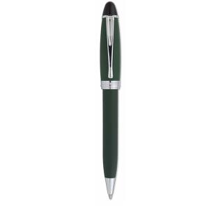 Penna a sfera resina Verde finiture Cromate Aurora Ipsilon con confezione 