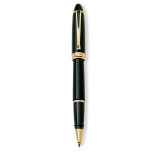 Penna Roller resina Nera finiture dorate Aurora Ipsilon de luxe con confezione 