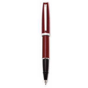 Penna Roller resina Rossa finiture cromate Aurora Style Resin con confezione 