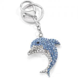 Portachiavi Morellato delfino Flipper SD 0343 in acciaio e strass - gallery