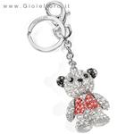 Portachiavi in acciaio e strass MORELLATO TEDDY - gallery