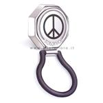 Solotuo Glass holder with Peace black enamel AA7017CA - gallery