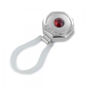 Solotuo silver Glass holder with red crystal AG1006CB - gallery