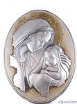 Quadro Madonna con Bambino in argento e legno - gallery