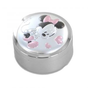 Scatola porta dentino da bambina argento Minnie Mouse Disney - gallery