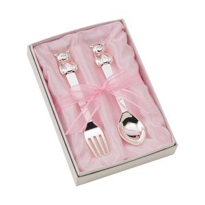 Set Posate da bambina in argento con orsetti - gallery