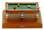 925/000 silver Billiard table with wood base  - gallery