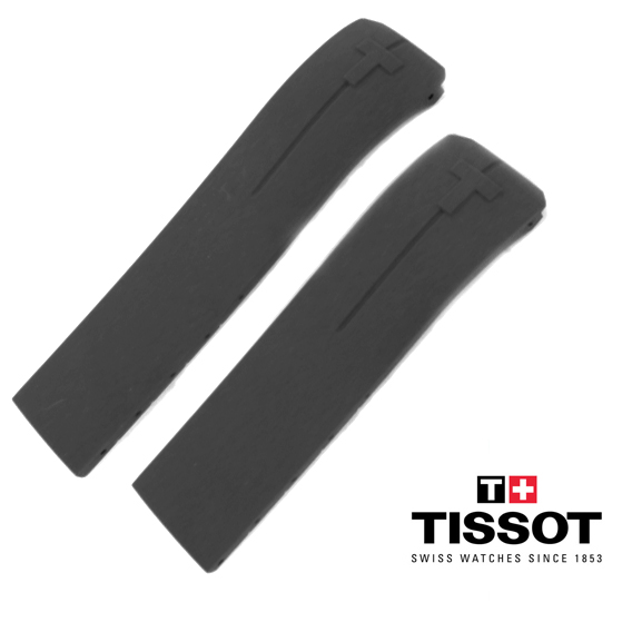 Cinturino ricambio Nero per Tissot Veloci-T Ansa 22 mm