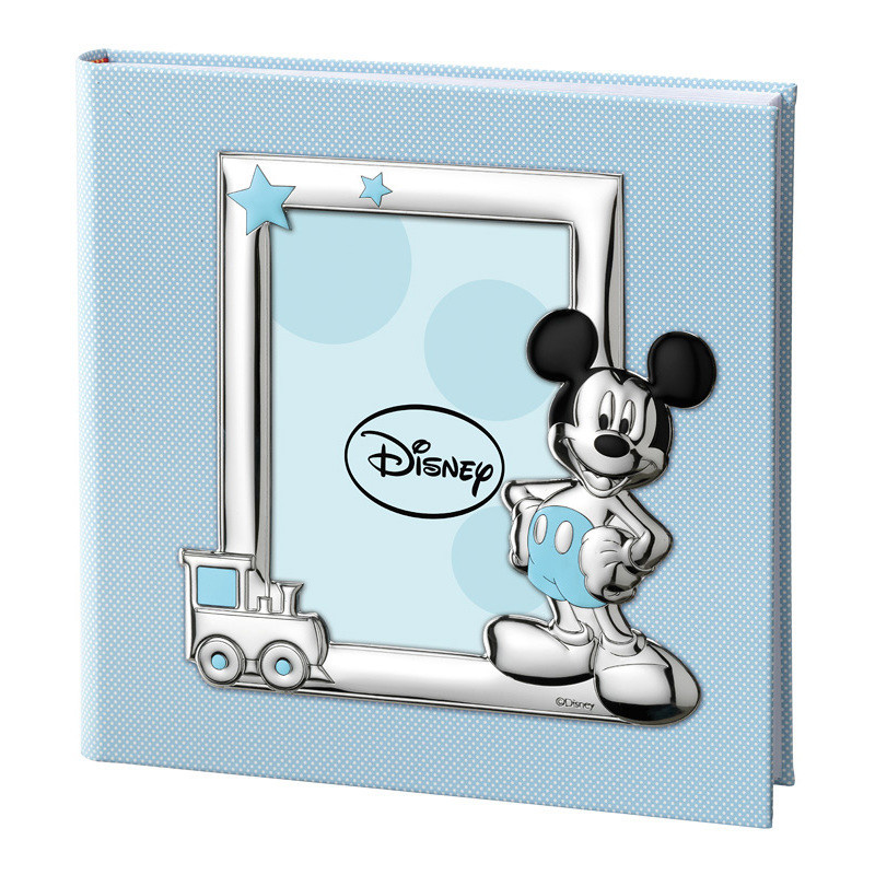 ALBUM PORTAFOTO CON INSERTO IN ARGENTO MICKEY MOUSE 30X30 CM