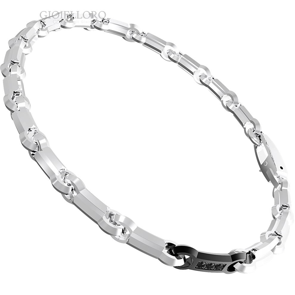 BRACCIALE IN ACCIAIO DA UOMO GIOIELLI ZANCAN