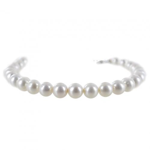 Bracciale Filo di perle Freshwater 6.0-6.5 mm AA con chiusura in oro