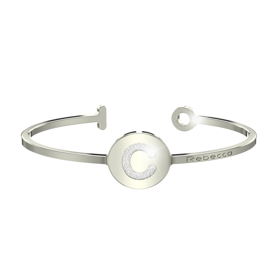 Bracciale REBECCA in acciaio My World lettera C