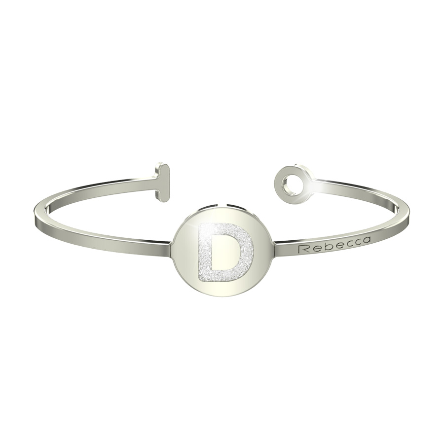 Bracciale REBECCA in acciaio My World lettera D