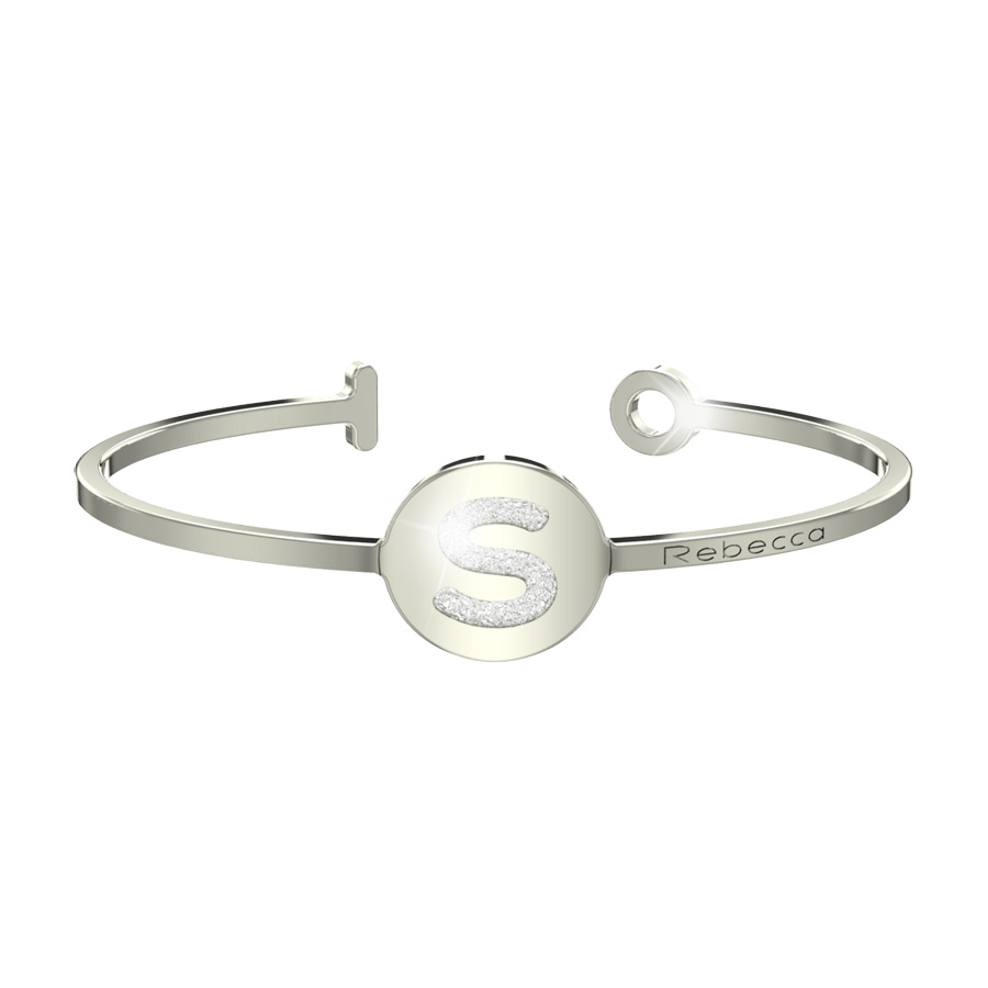 Bracciale REBECCA in acciaio My World lettera S