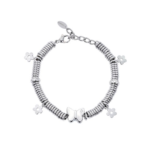 Bracciale con charms FARFALLA 2Jewels in acciaio collezione EVERYDAY