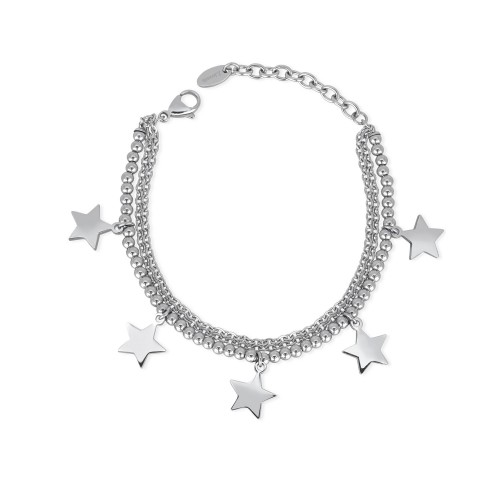 Bracciale donna 2Jewels PREPPY in acciaio STELLE