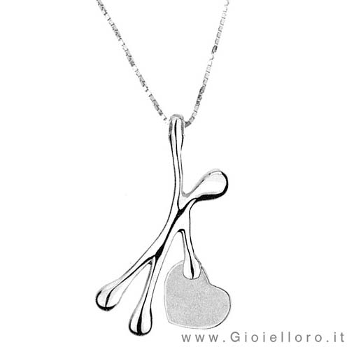 Collana con Ciondolo Pensieri Felici collezione CUORE G1311-BCB