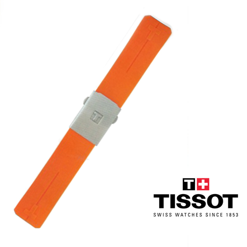 Cinturino di ricambio Arancio per Tissot T-Touch Expert e T-Touch II caucci con chiusura