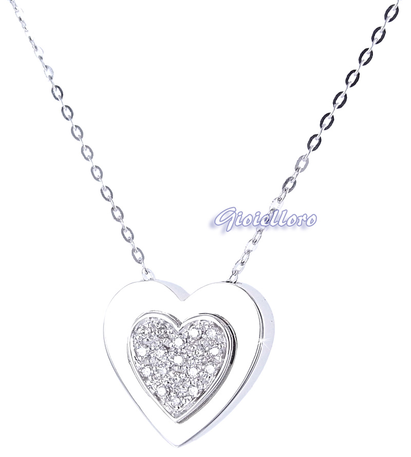 Diamond Heart Pendant - Segni Mignon Collection by Salvini 