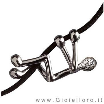 Pensieri Felici Necklace Gold Collection diamonds