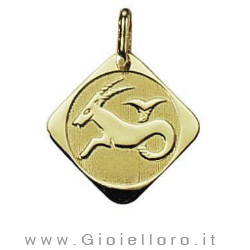 Ciondolo segno zodiacale in oro giallo CAPRICORNO - Stella Milano