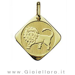 Ciondolo segno zodiacale in oro giallo LEONE - Stella Milano