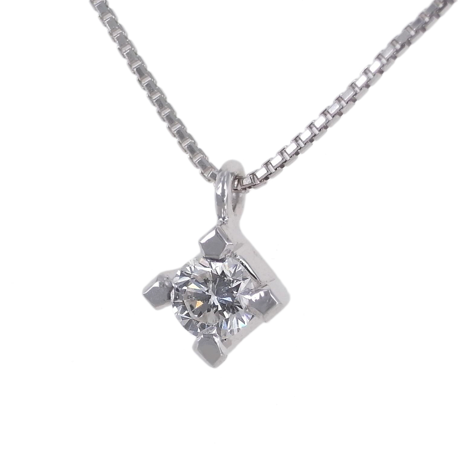 Collana Punto Luce in oro bianco e diamante ct 0.09 G collezione Marilyn