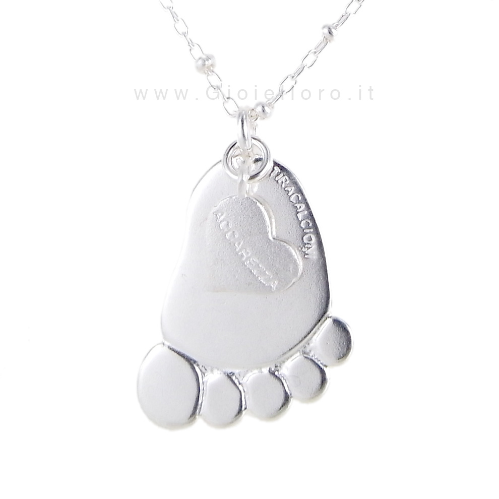 Collana con Ciondolo Tira Calcioni in Argento LPC62