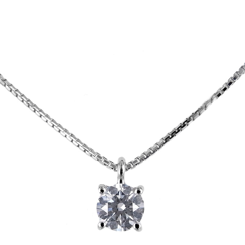 Collana con ciondolo Punto Luce diamante ct. 0.22 G VS 