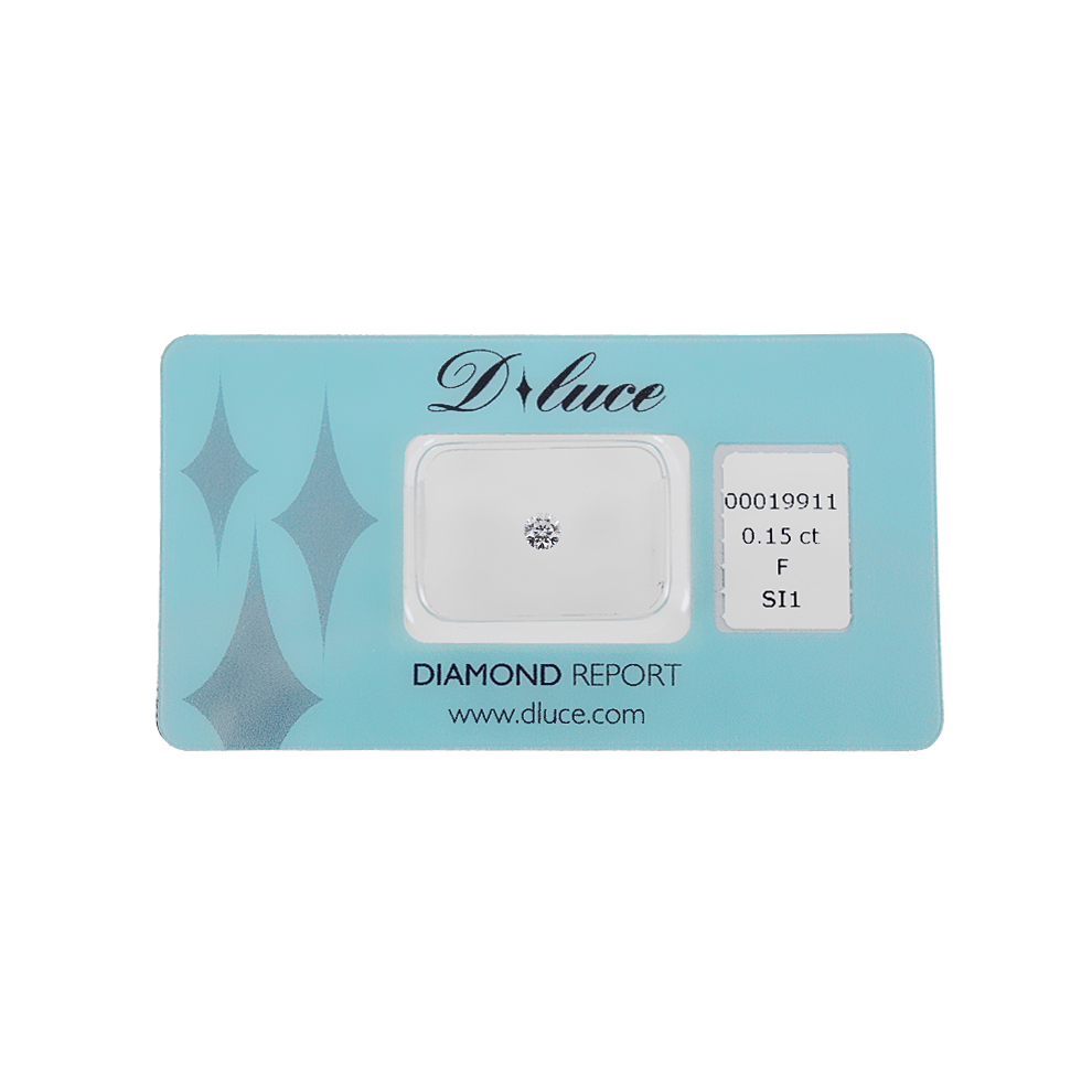 Diamante in blister Dluce carati 0.18 G VS con certificato