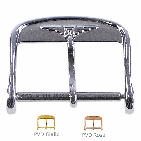 Fibbia per cinturino Longines colore Acciaio-Giallo-Rosa