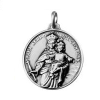 MEDAGLIA MADONNA AUSILIATRICE IN ARGENTO