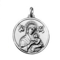 MEDAGLIA MADONNA DEL PERPETUO SOCCORSO IN ARGENTO