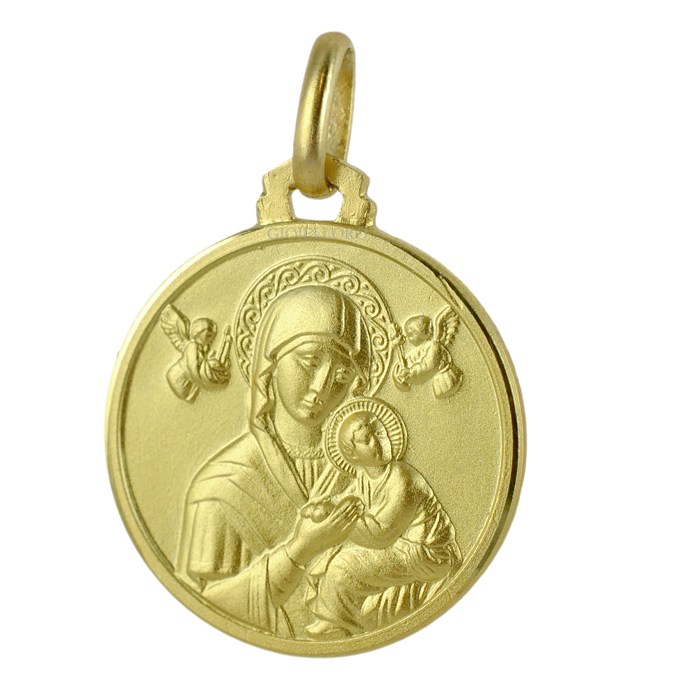 MEDAGLIA MADONNA DEL PERPETUO SOCCORSO IN ORO GIALLO