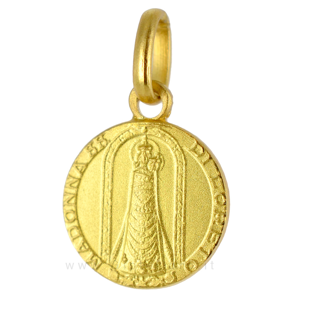 MEDAGLIA MADONNA DI LORETO IN ORO GIALLO