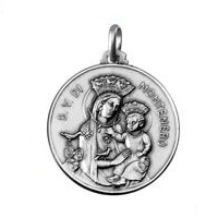 MEDAGLIA MADONNA DI MONTENERO IN ARGENTO