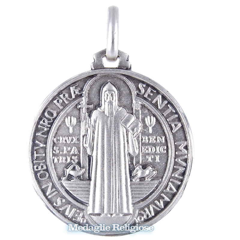Medaglia San Benedetto in argento 50 mm