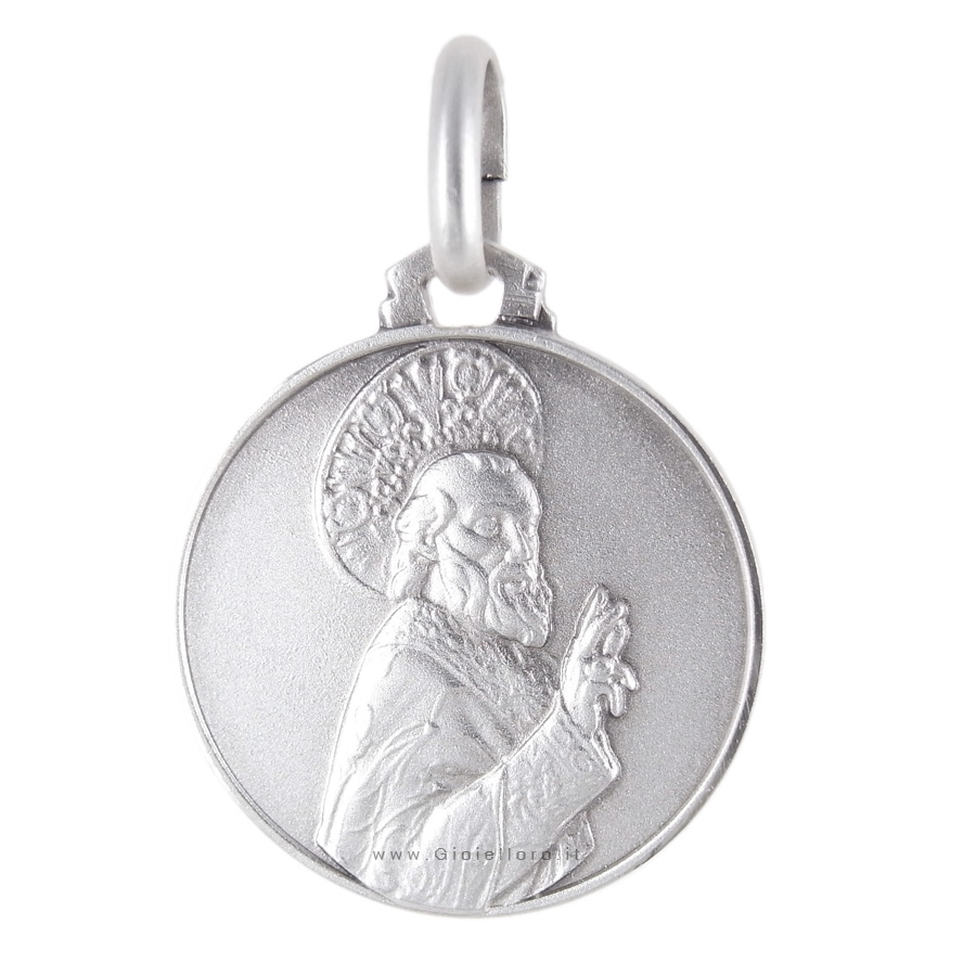 Medaglia San Nicola in argento 16 mm