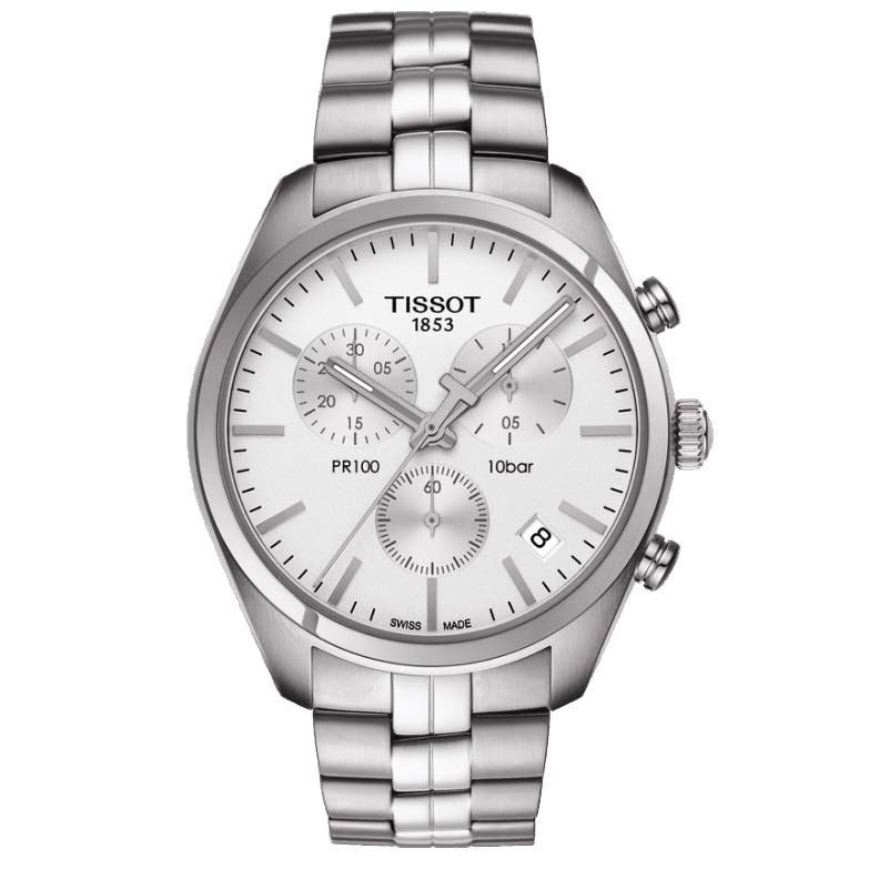 OROLOGIO TISSOT uomo PR 100 CHRONOGRAPH GENT T101.417.11.031.00