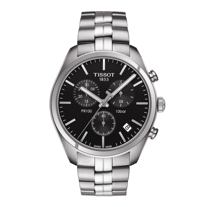 OROLOGIO TISSOT UOMO PR 100 CHRONOGRAPH GENT T101.417.11.051.00