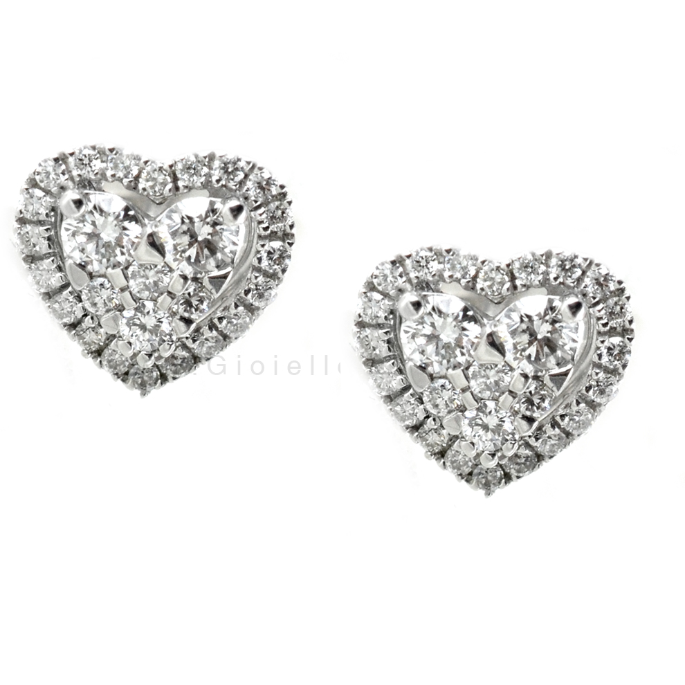 Orecchini on sale cuore brillanti