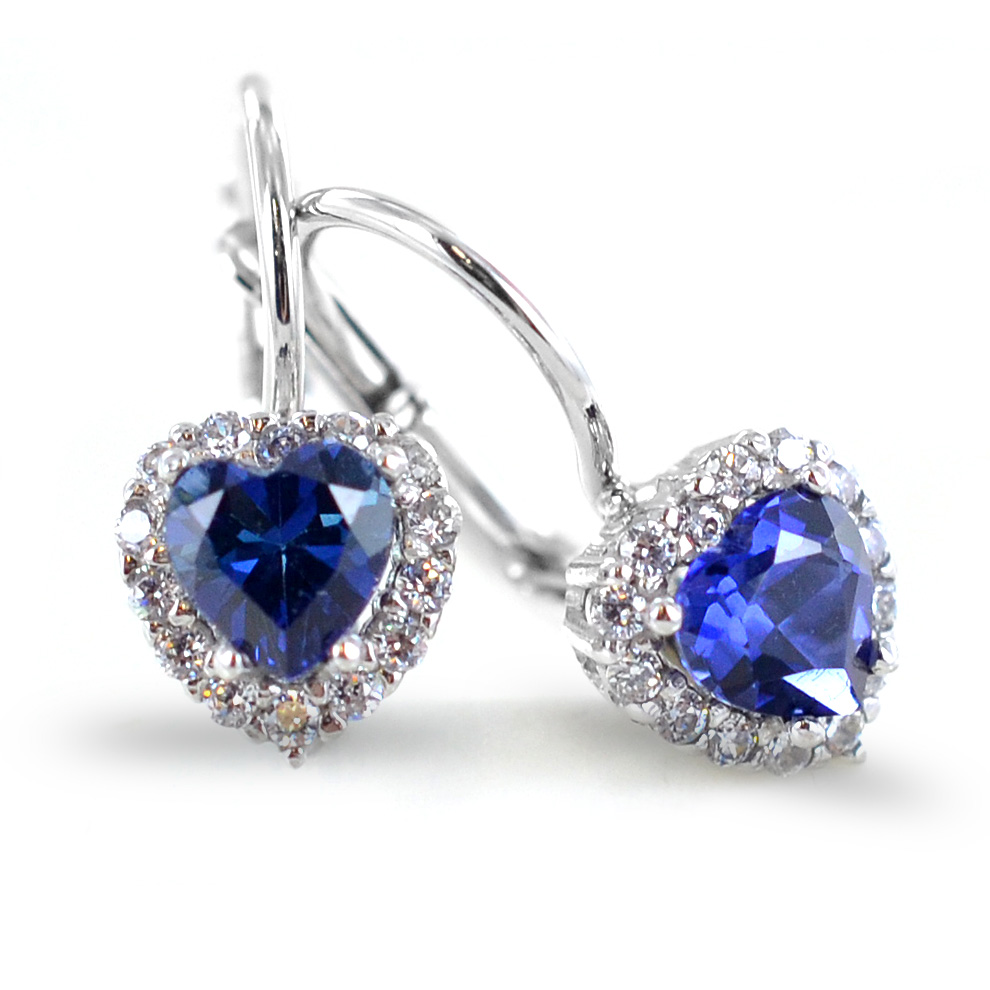 Amen Orecchini Donna In Argento 925 E Zirconi Bianchi - Placcatura Rodio, Modello ORTNTOBB7