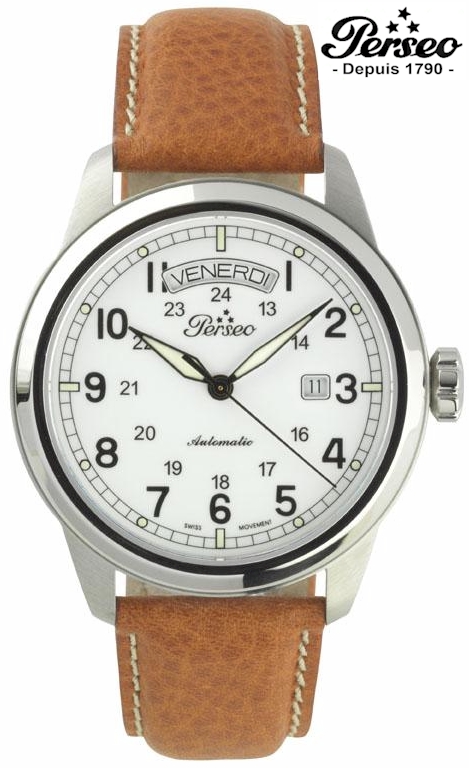 Orologio Perseo Day-Date 6207 DD quadrante bianco