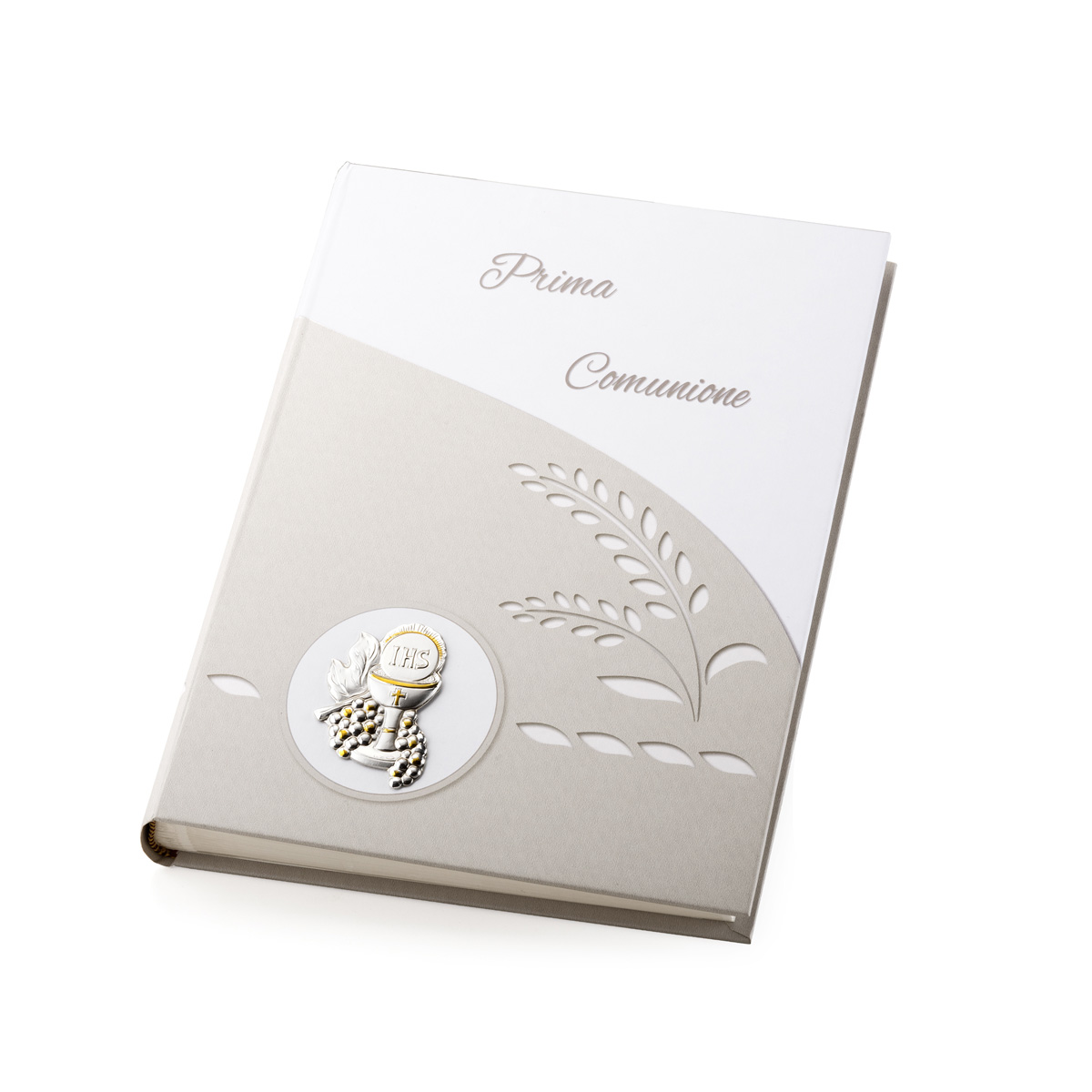 Album portafoto Prima Comunione in argento con CD