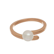 Anello Contrarie con Perla Space Pearl Cuori Milano